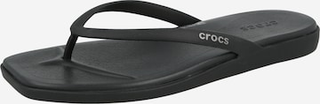 juoda Crocs Šlepetės per pirštą 'Miami': priekis