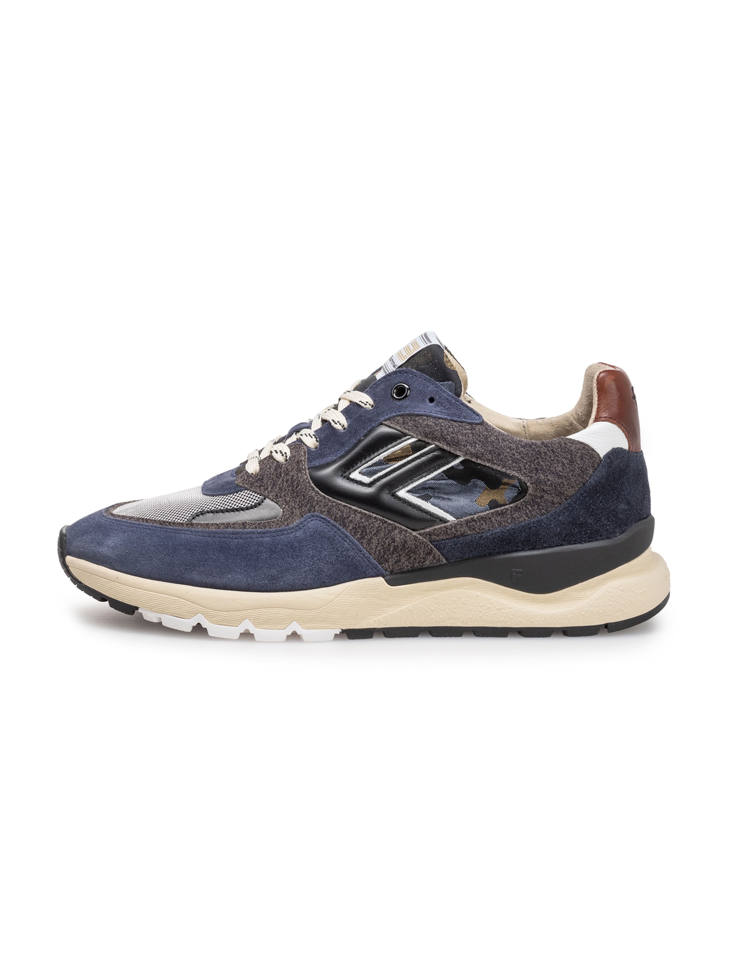 Sneaker bassa di Floris van Bommel in blu: frontale