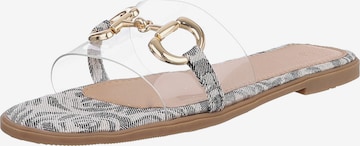 Ital-Design Pantolette in Grau: Vorderseite