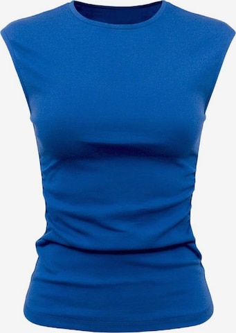 No Matter What Top in Blue: front