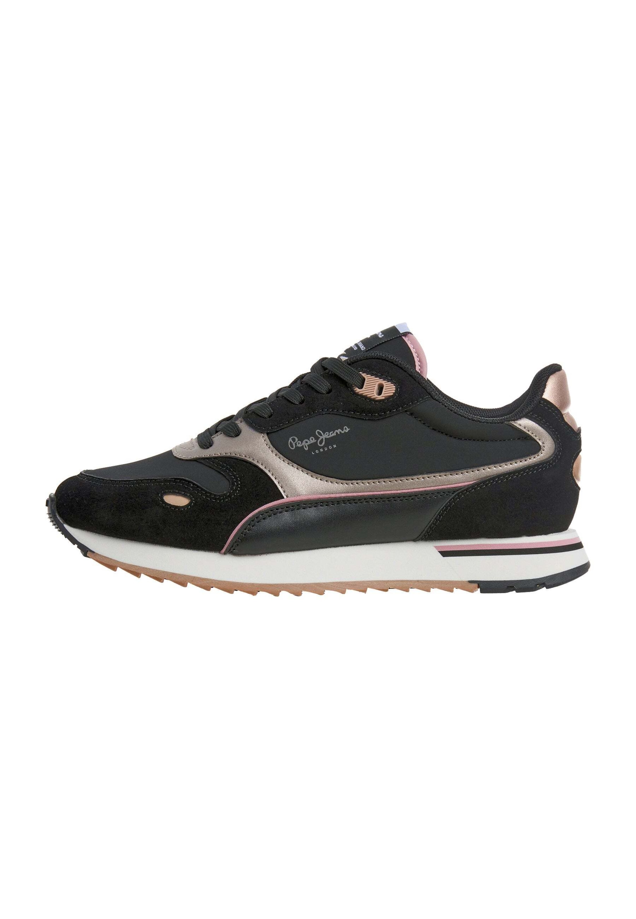Baskets basses 'Bexley Essence' Pepe Jeans en noir : devant