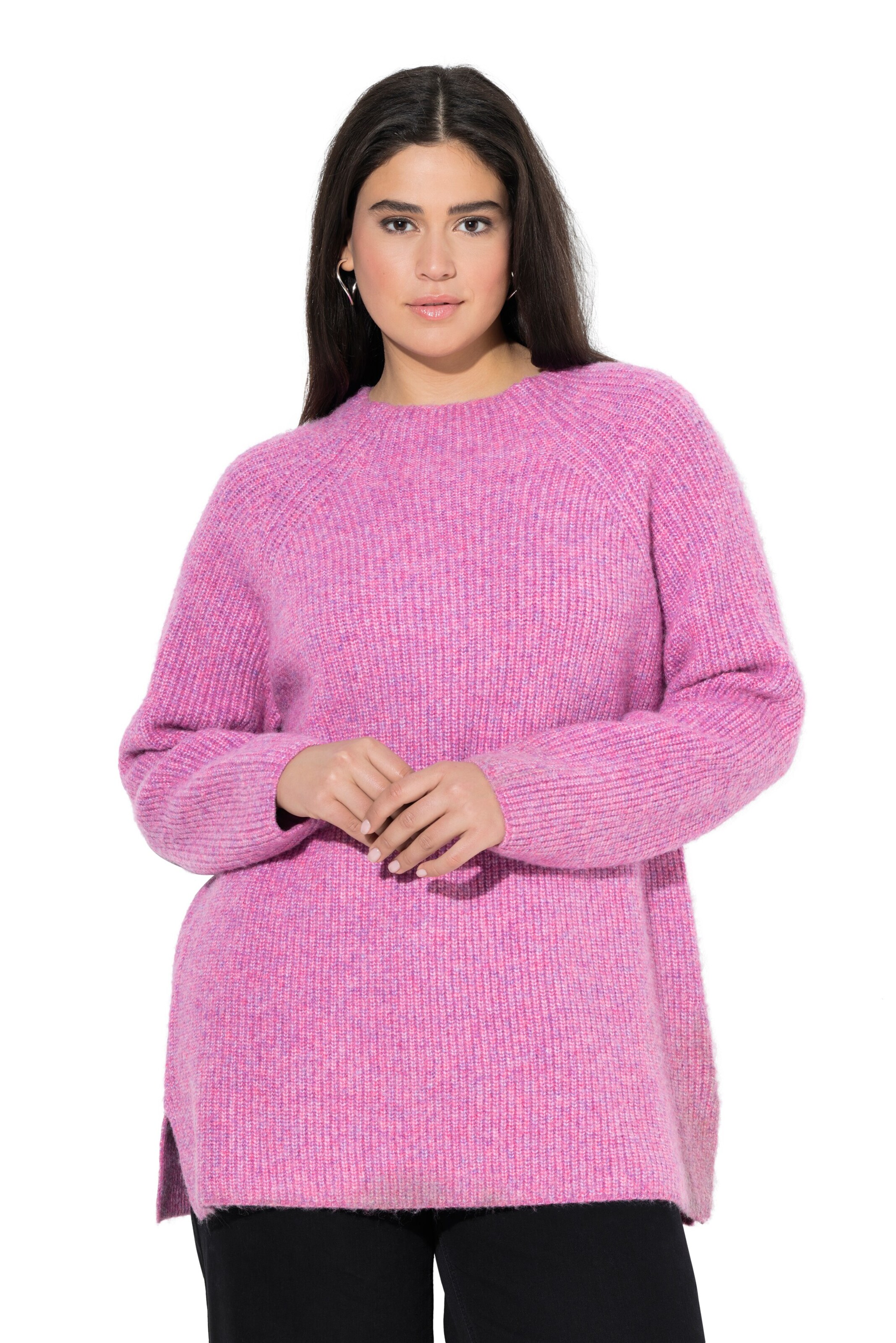Ulla Popken Sweater in Pink: front