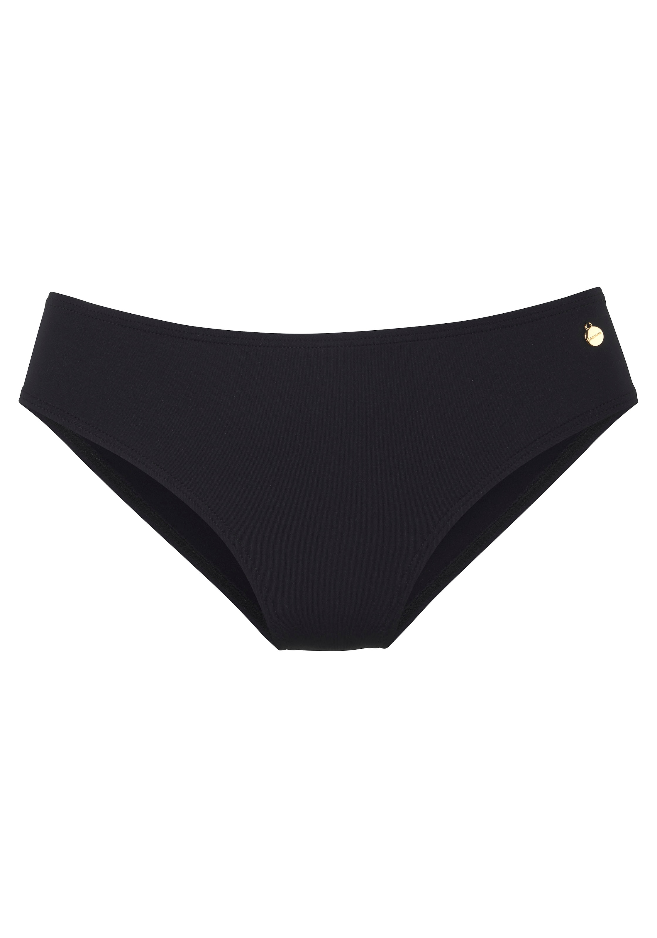 LASCANA Долнище на бански тип бикини в черно: отпред
