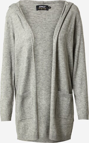 Cardigan 'LESLY' ONLY en gris : devant