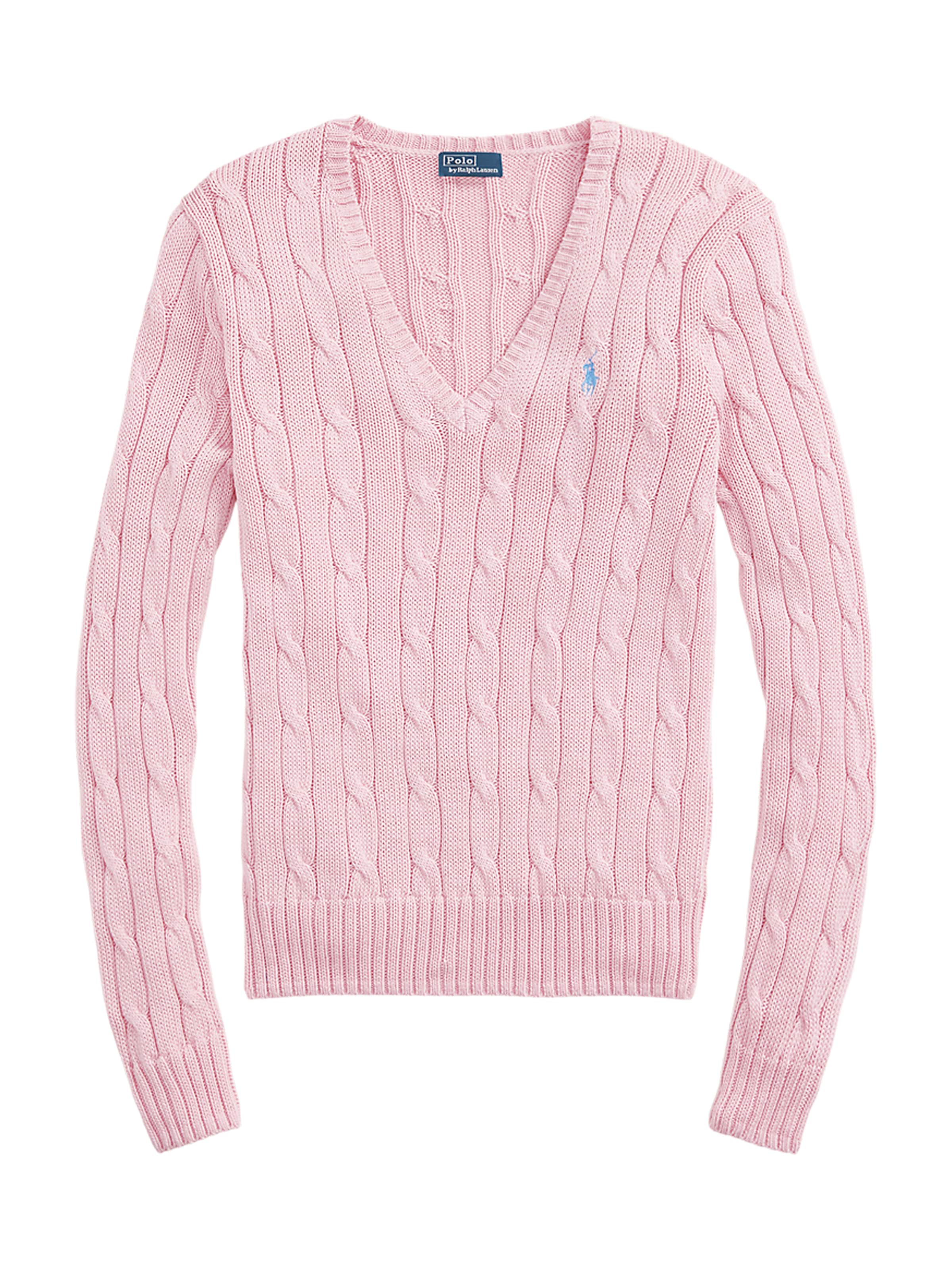 Pulover de la Polo Ralph Lauren pe roz: față