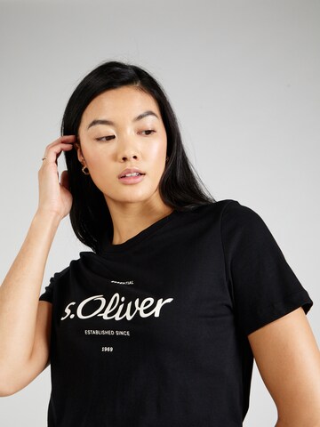 s.Oliver T-Shirt in Schwarz | ABOUT YOU