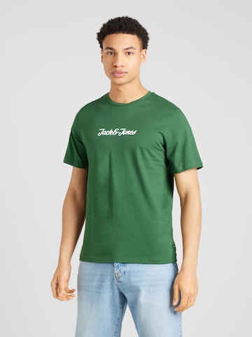 JACK & JONES Μπλουζάκι 'HENRY' σε πράσινο: μπροστά