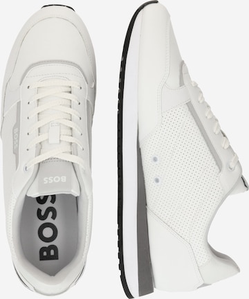 BOSS Black Sneakers laag 'Kai' in Wit: voorkant