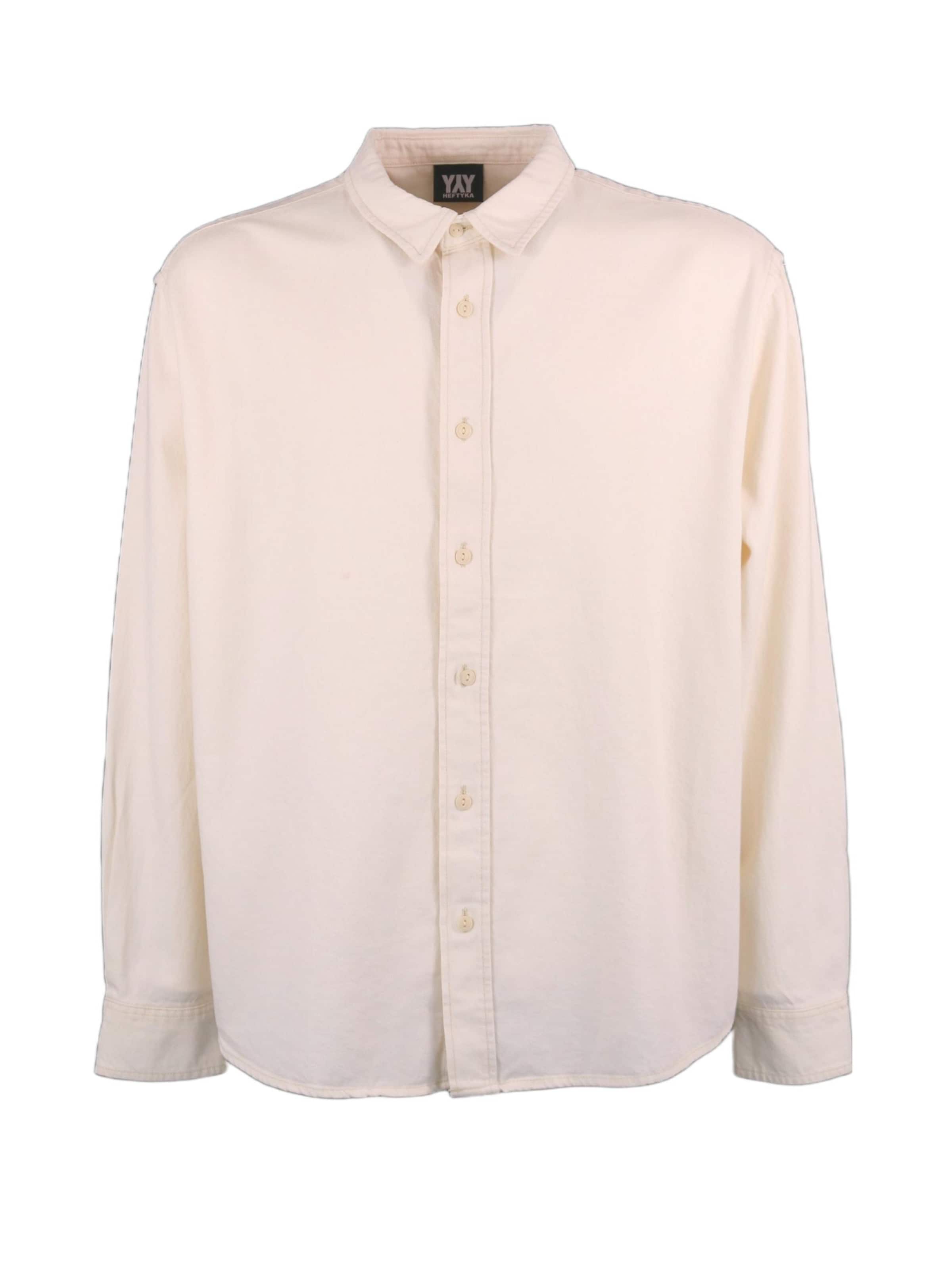 HEFTYKA Shirt 'COTTON SHIRT NATURAL'‌‌‌‌‌‌ in Weiß: Vorderseite