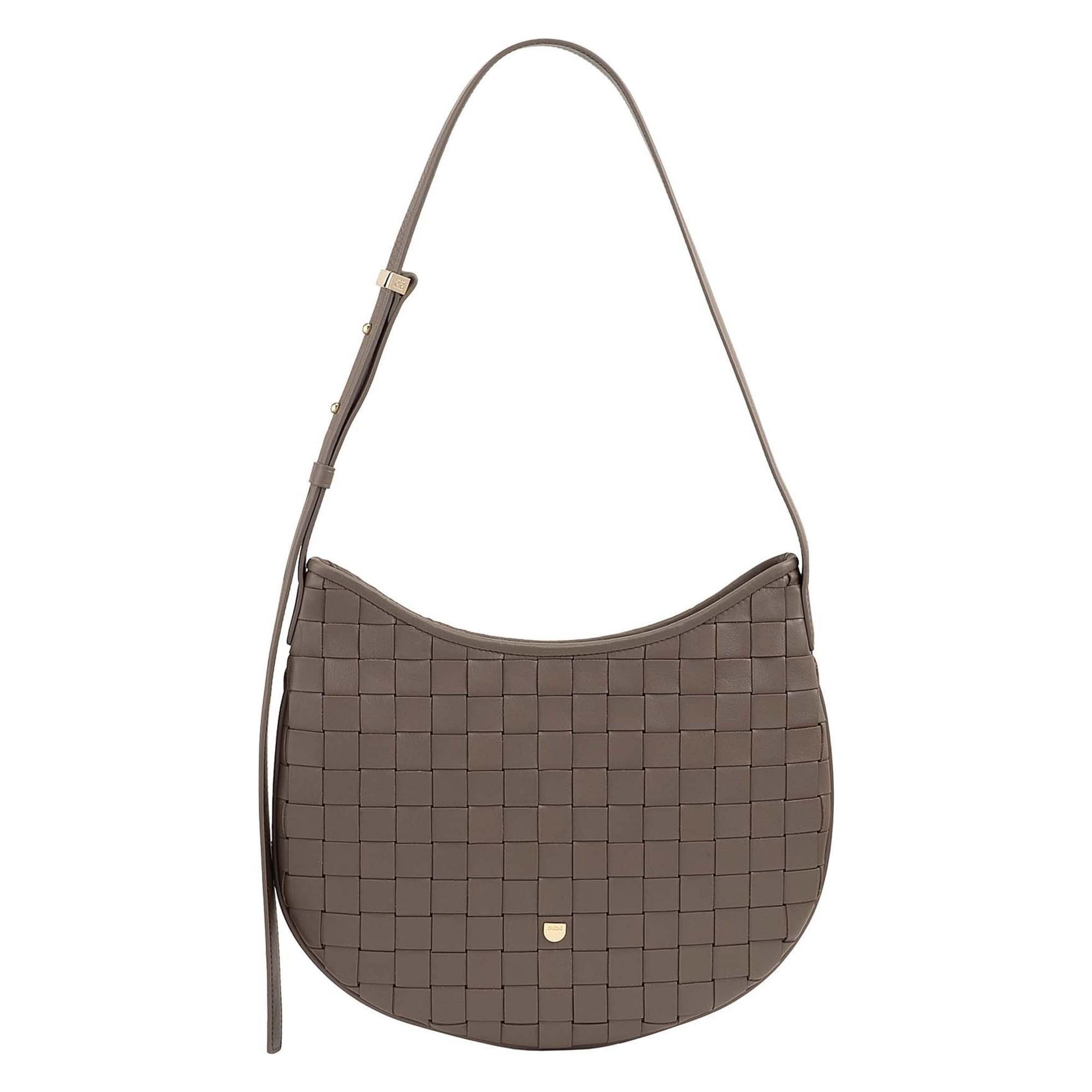 DuDu Schultertasche in Grau: Vorderseite