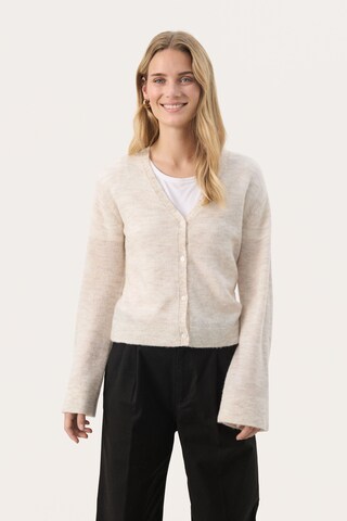 Part Two Knit cardigan 'Peytons' in Beige: front