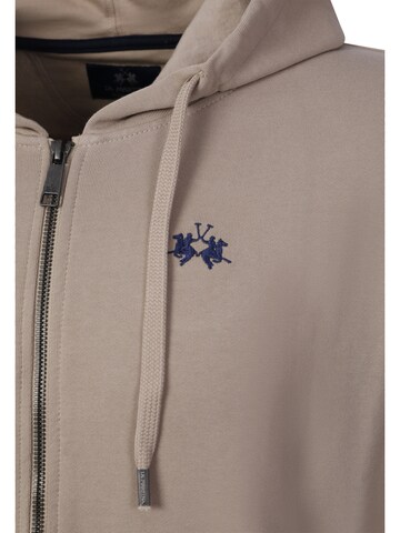La Martina Sweat jacket ' MCF011 ' in Beige