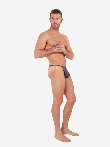 Slip ' Plumes ' HOM en gris