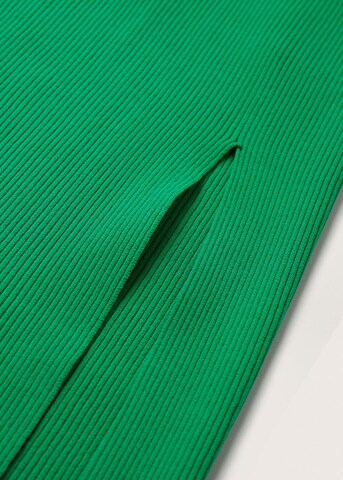 MANGO Úpletové šaty 'Sharpei' – zelená