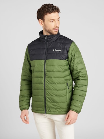 Veste de sport COLUMBIA en vert : devant