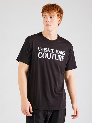 T-Shirt Versace Jeans Couture en noir : devant