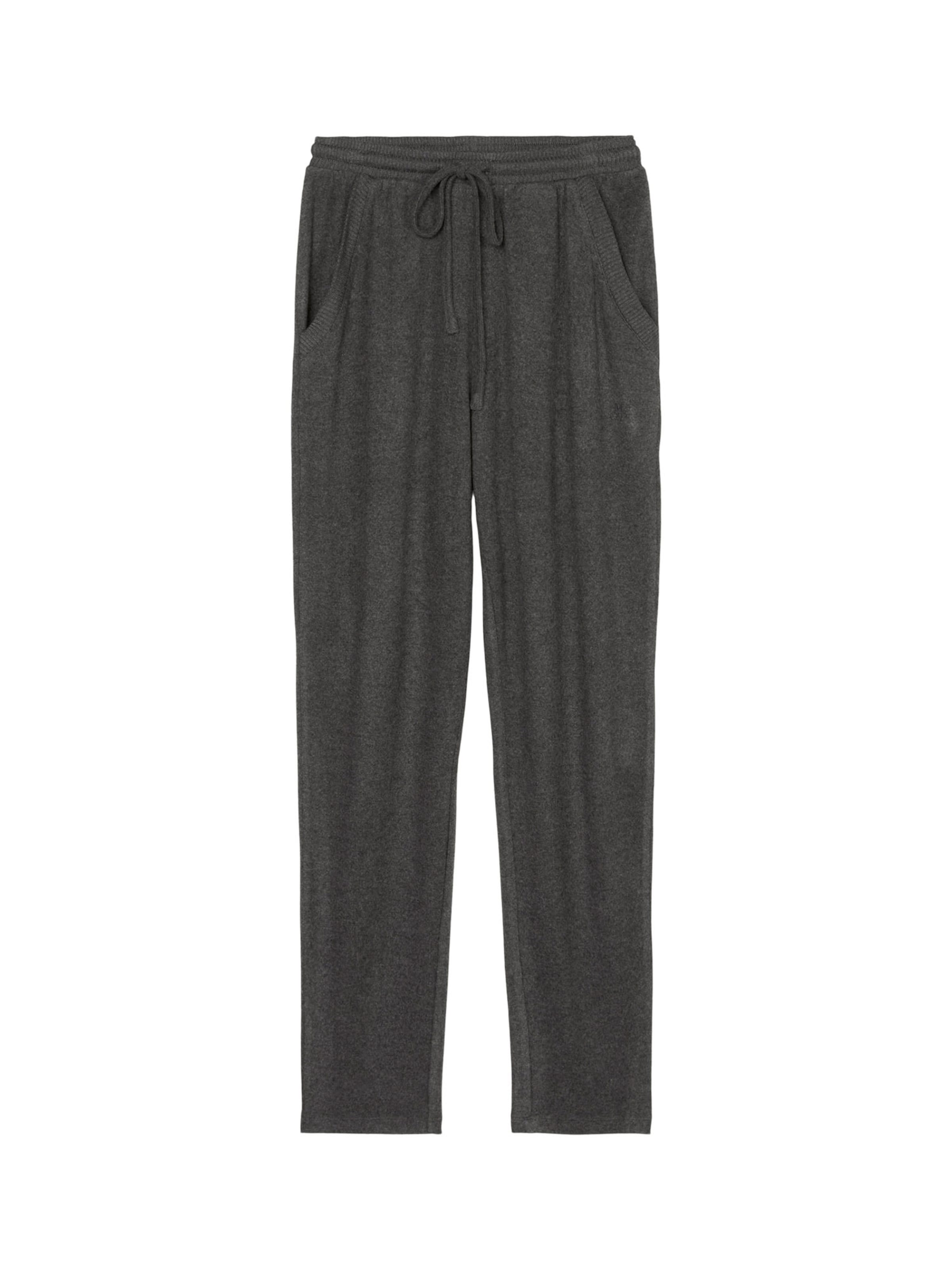 Marc O'Polo Pyjamahose ' Soft Knit ' in Grau: Vorderseite