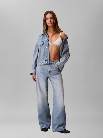 Calvin Klein Jeans Wide leg Jeans in Blauw