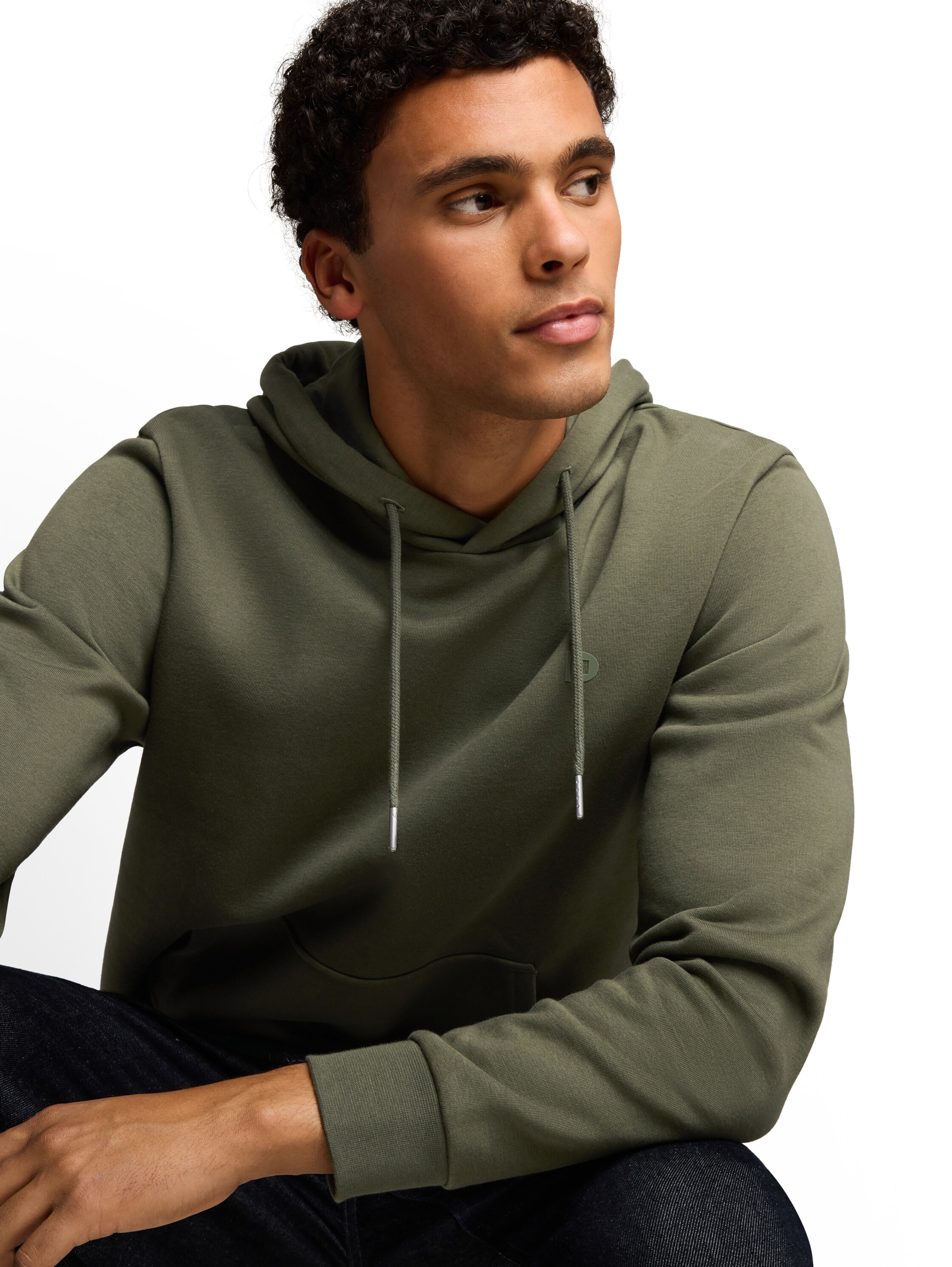 TOM TAILOR DENIM Sweatshirt in Grün