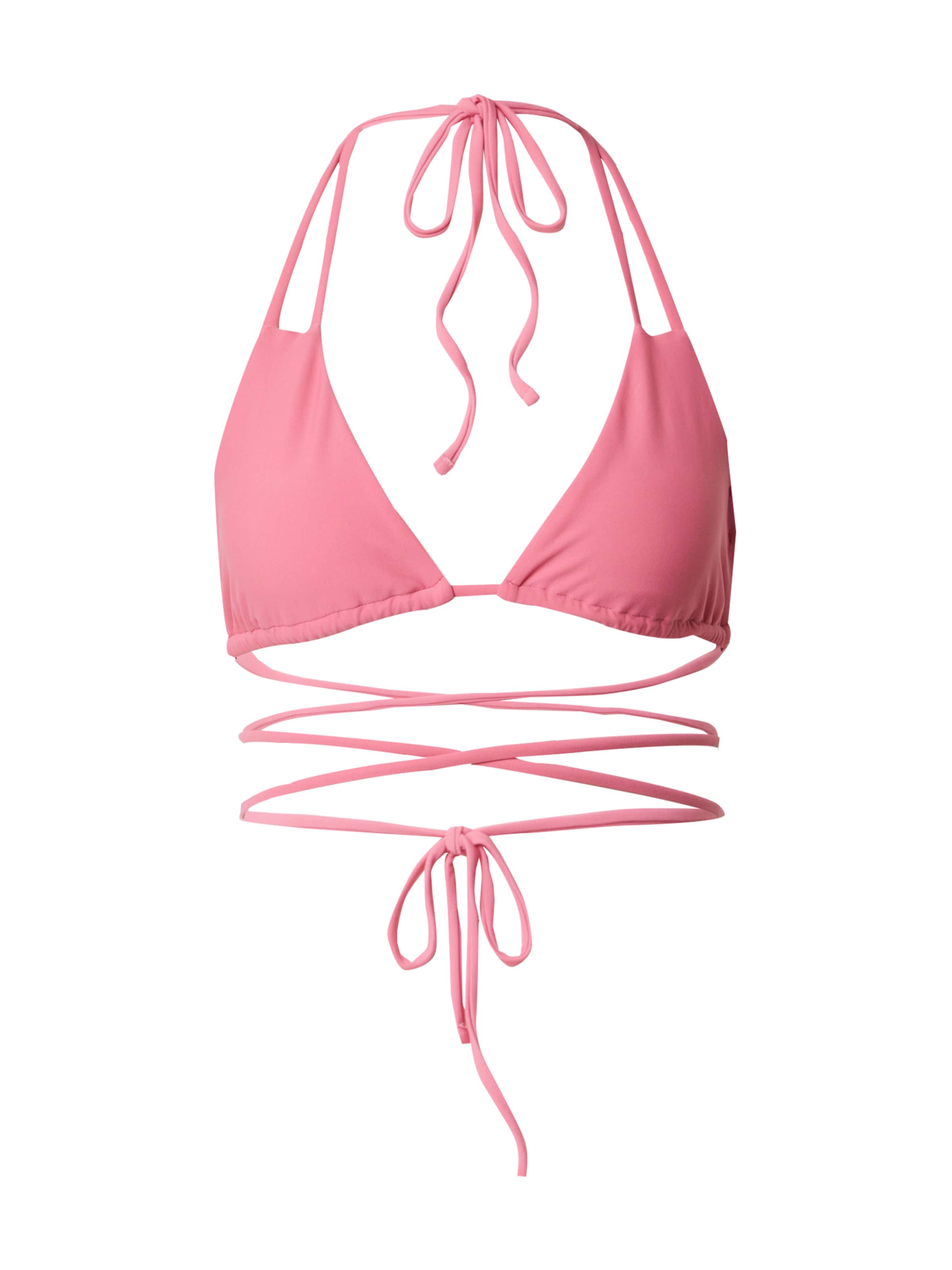 LeGer by Lena GerckeTrokutasti Bikini gornji dio 'Alanis' - roza boja: prednji dio