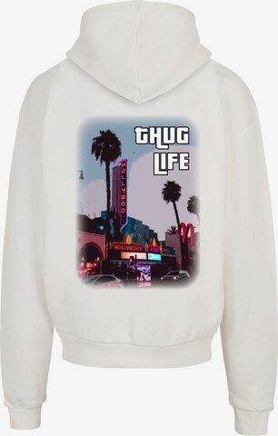 Sweat-shirt 'Grand Thug Life' Merchcode en blanc