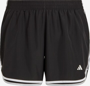 ADIDAS PERFORMANCE Regular Workout Pants 'Marathon 20 ' in Black: front