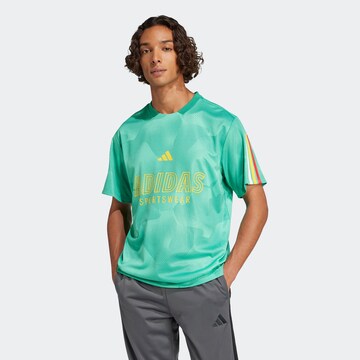 ADIDAS SPORTSWEAR - Camiseta funcional 'Tiro' en verde: frente