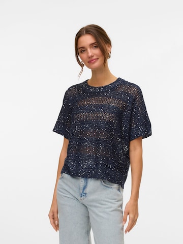 VERO MODA Trui 'VMLEILANI' in Blauw: voorkant