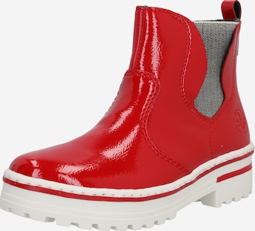 Rieker Boots in Red: front