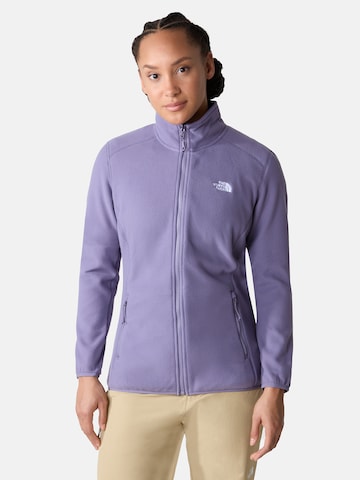 THE NORTH FACE Athletic fleece jacket 'Glacier' in Purple: front