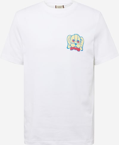 FARAH T-Shirt 'Sholto' en sable / rouge / blanc, Vue avec produit