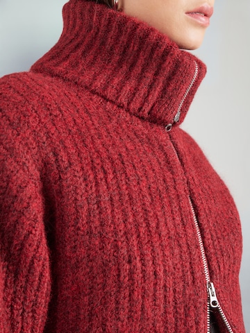 WEEKDAY Strickjacke in Rot