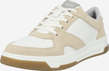 BOSS Black Platform trainers 'Baltimore' in Beige: front