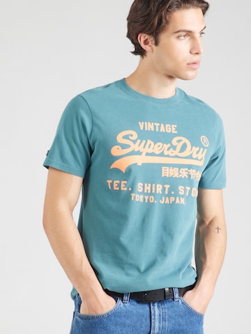 Superdry Shirt in Blauw: voorkant