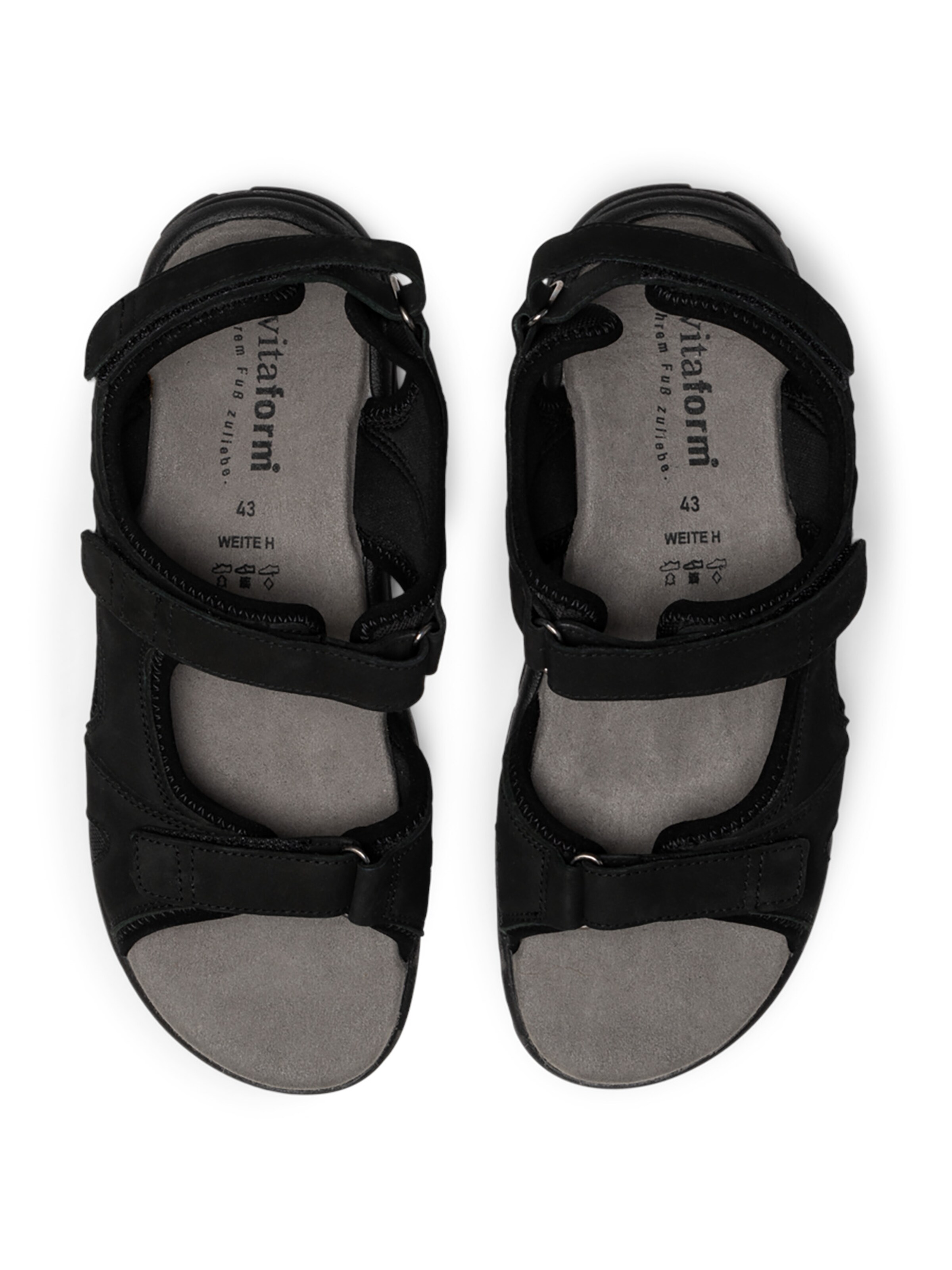 VITAFORM Sandalen in Zwart