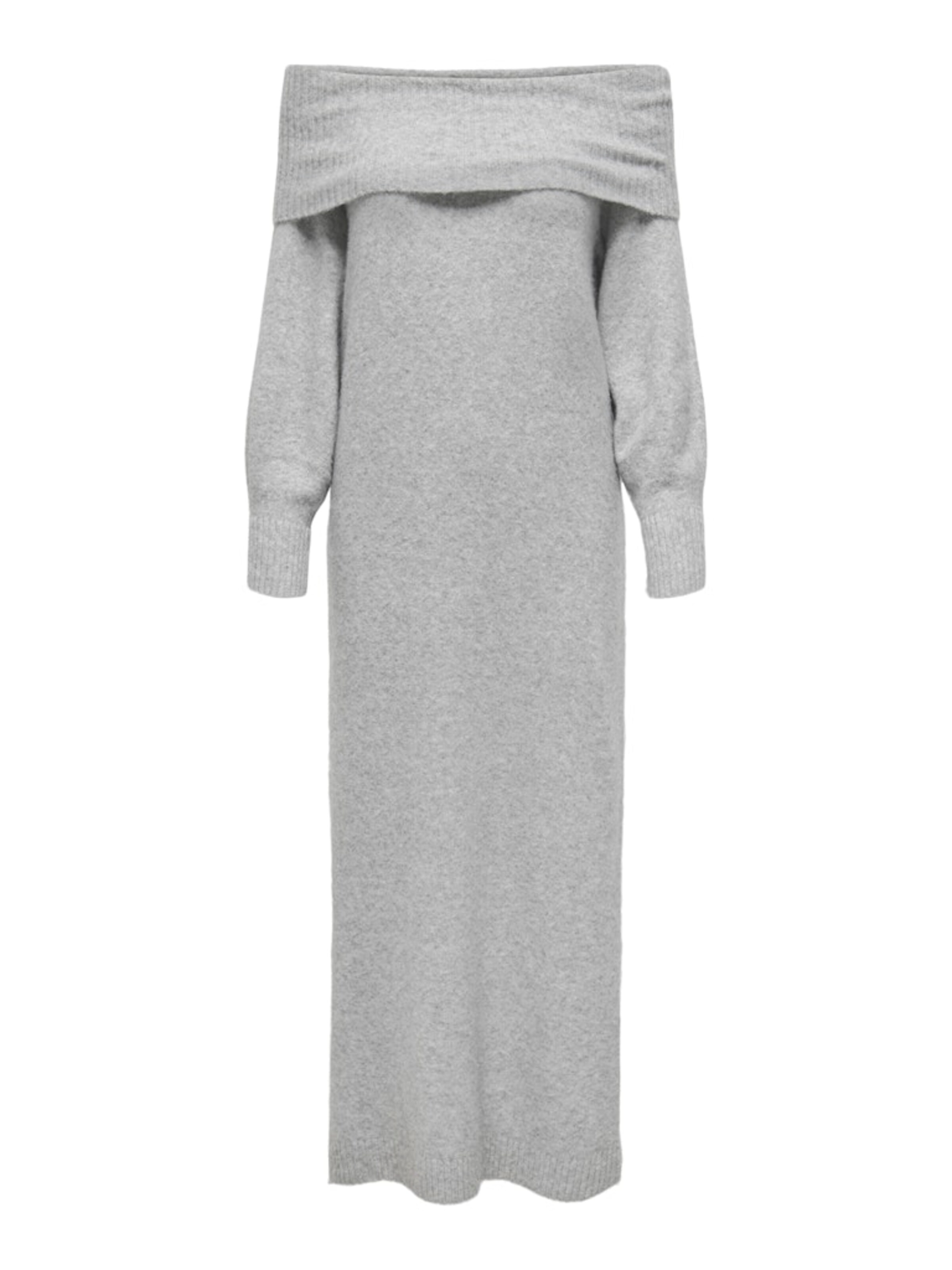 ONLY Πλεκτό φόρεμα 'ONLOda' σε γκρι: μπροστά