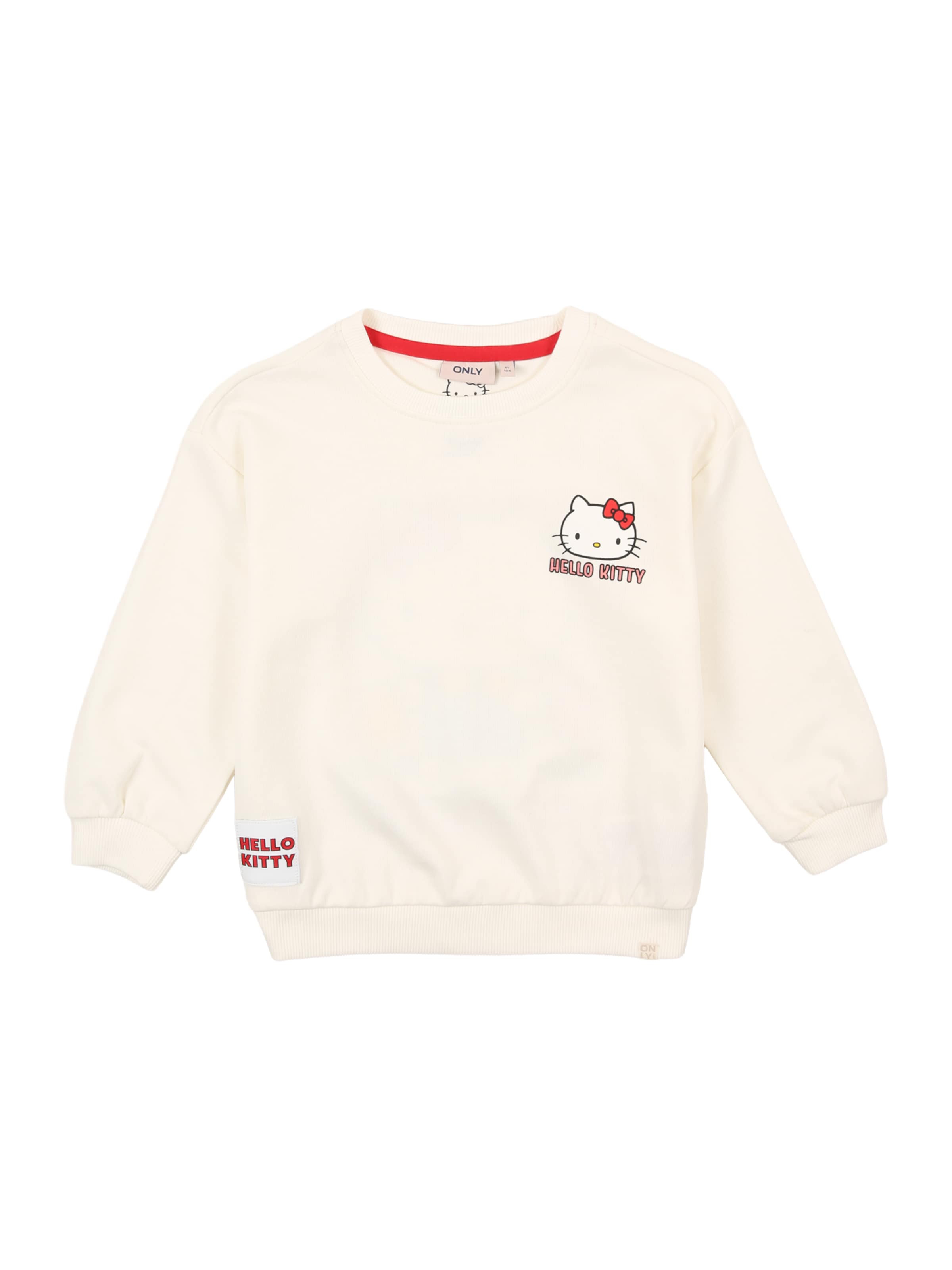 ONLY GIRLS Majica 'KMGKITTEN GEORGIA' | bela barva: sprednja stran