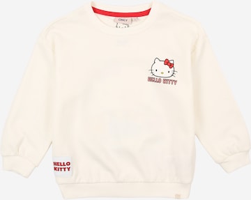 ONLY GIRLS Collegepaita 'KMGKITTEN GEORGIA' värissä valkoinen: etupuoli