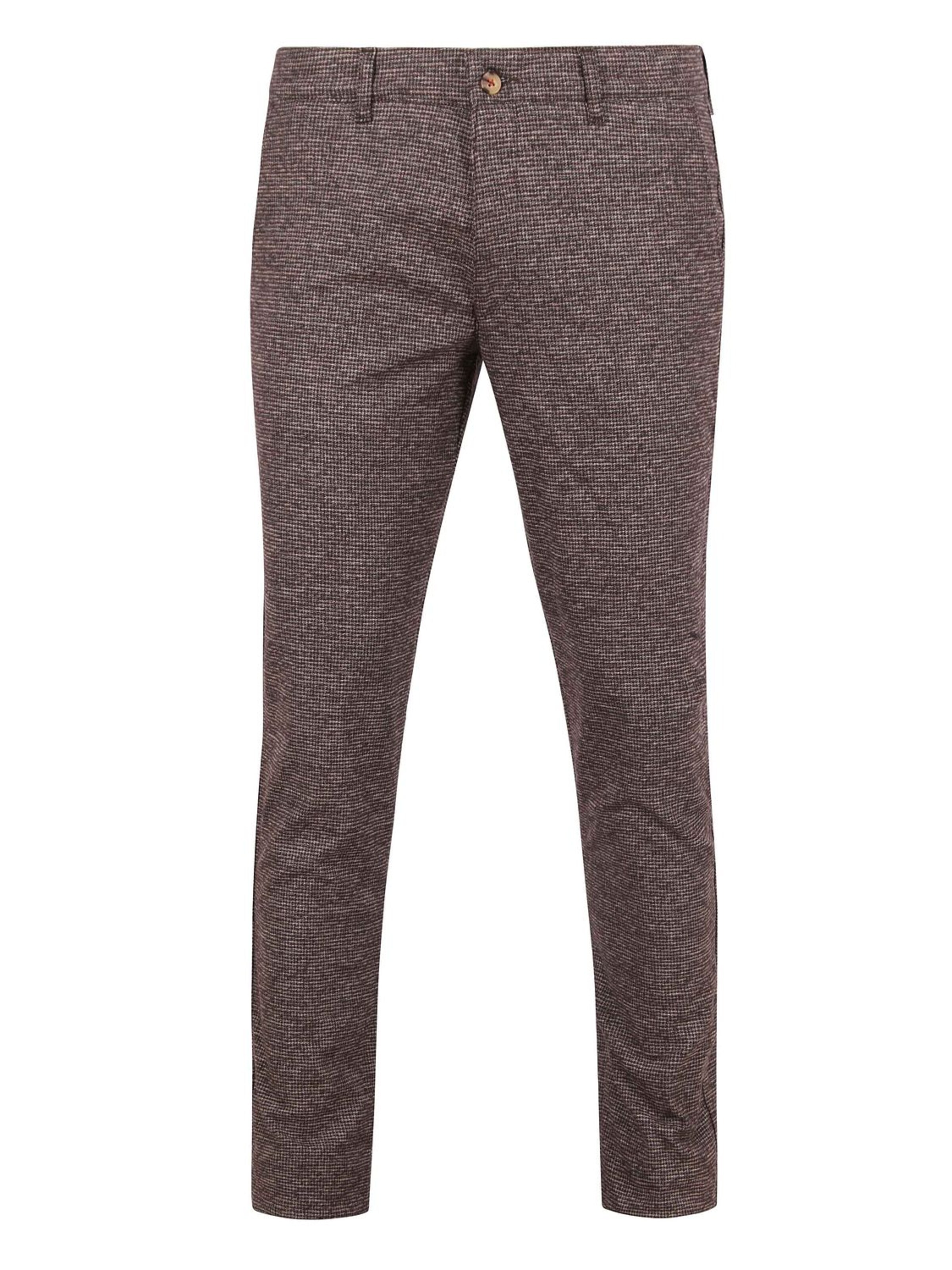 Suitable Chino Pants 'Pico' in Brown: front