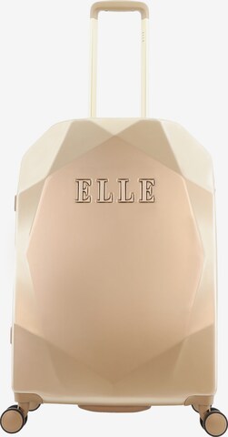 ELLE Suitcase 'Diamond' in Gold: front