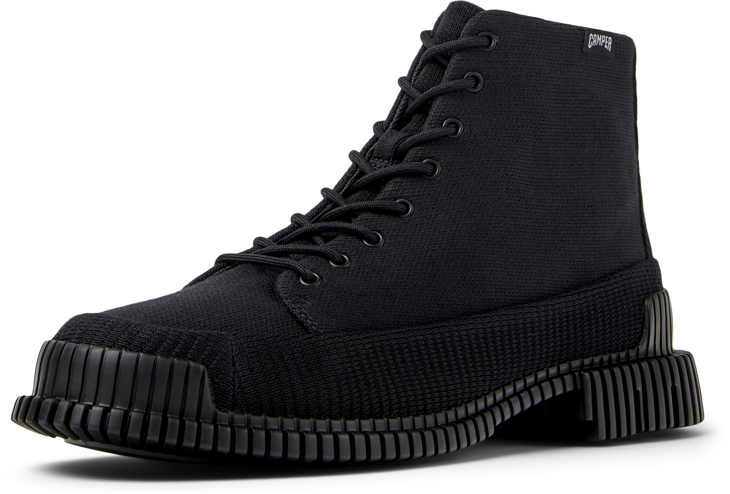 Stivaletto stringato ' Pix ' di CAMPER in nero: frontale