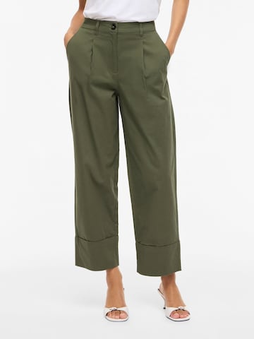 Regular Pantalon à pince 'VISimone' VILA en vert : devant