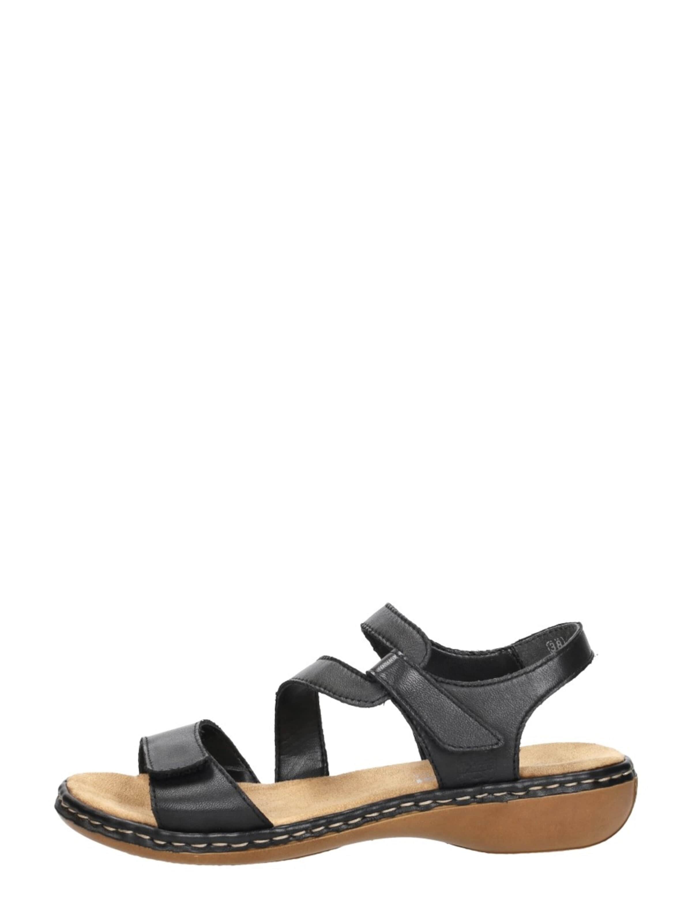 Sandales 'Dames sandalen' Rieker en noir : devant