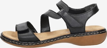 Sandales 'Dames sandalen' Rieker en noir : devant