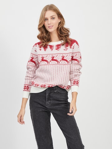 VILA Sweater 'COMET' in White: front