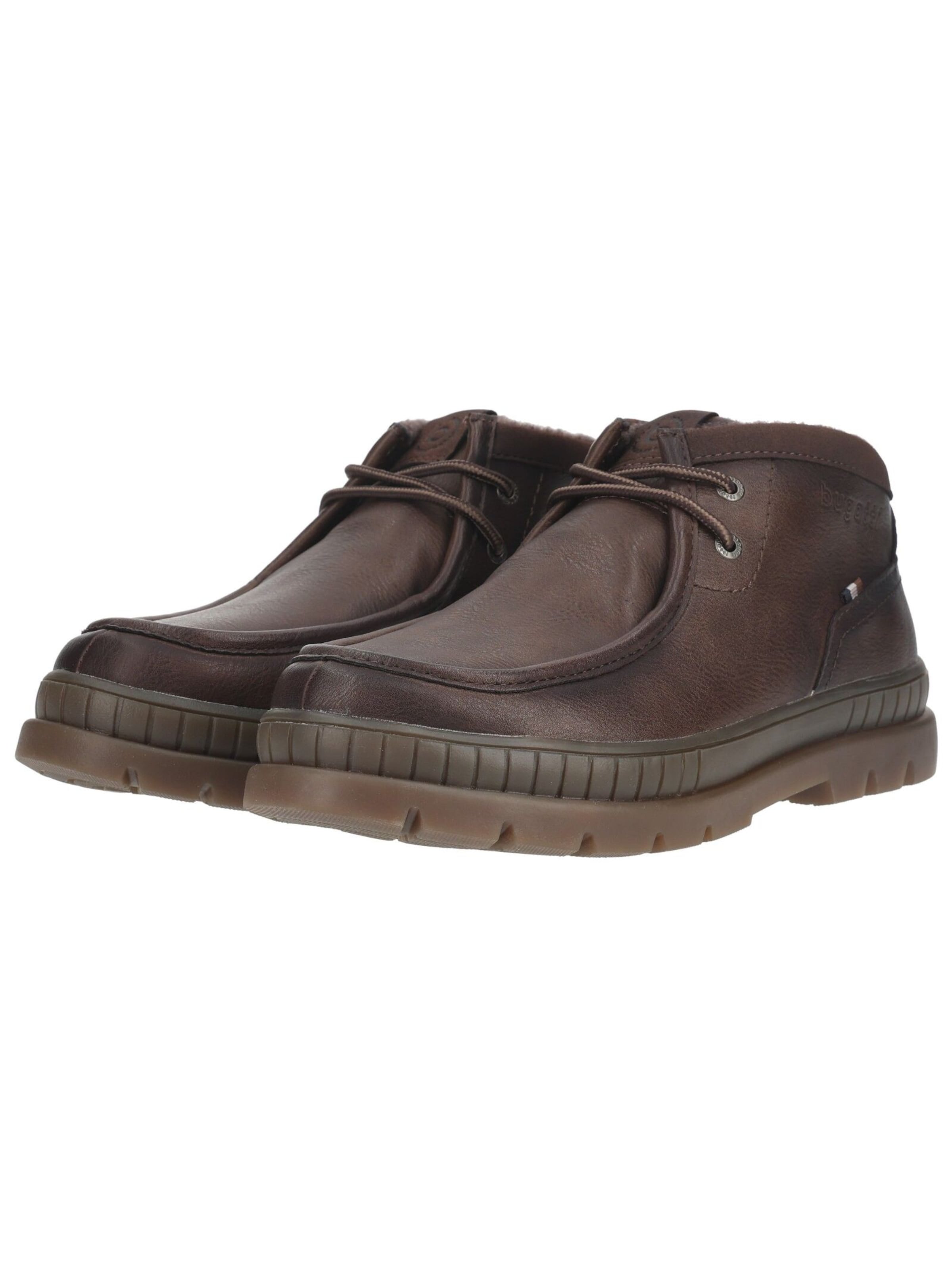 Bottes à lacets bugatti en marron