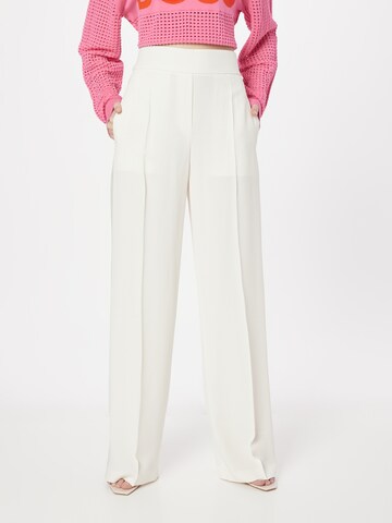 BOSS Wide leg Pantalon 'Tezuki' in Wit: voorkant