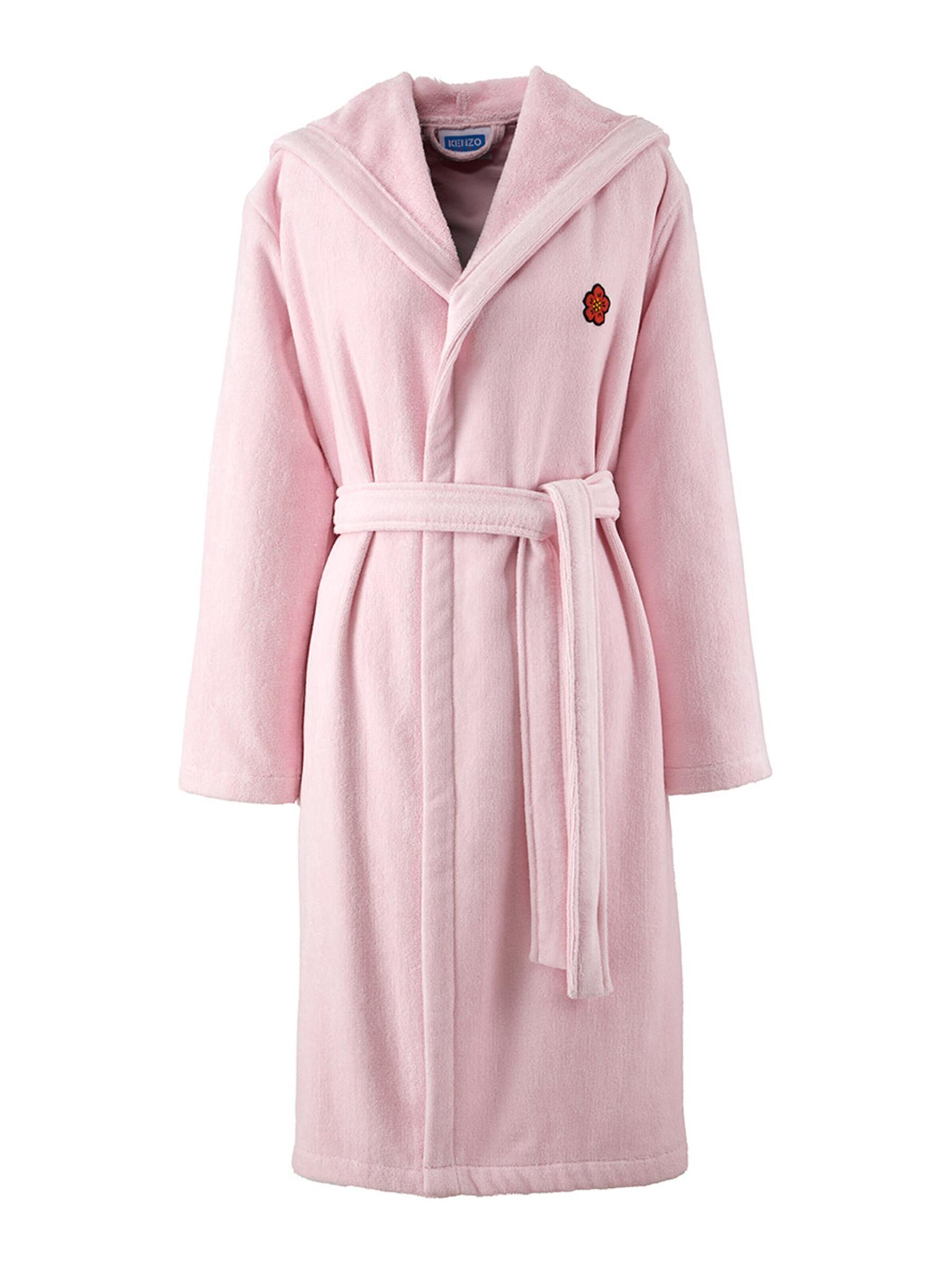 KENZO Bademantel lang 'KBOKE'‌‌‌‌‌‌‌‌‌‌ in Pink: Vorderseite
