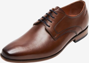Van Lier Lace-Up Shoes 'Rhodes' in Brown: front