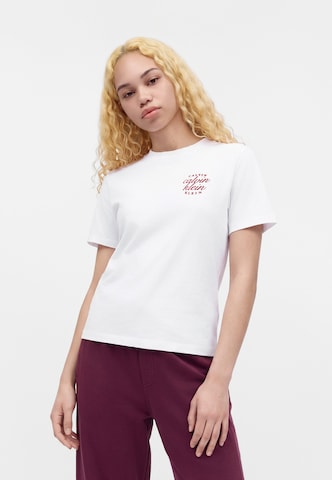 Calvin Klein Jeans Тениска 'CLASSIC' в бяло: отпред